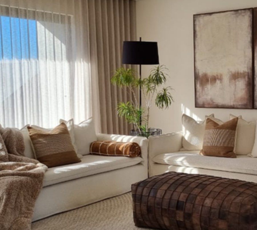 Main bedroom with fluted bedside casegoods