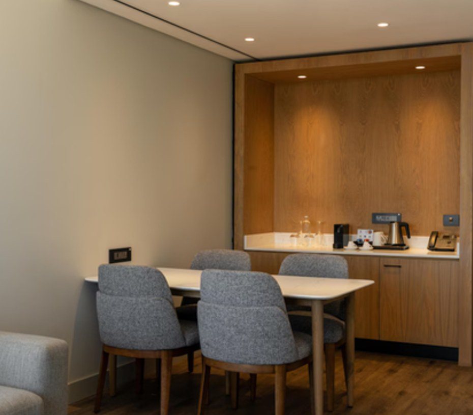 Kitchenette joinery and meeting table
