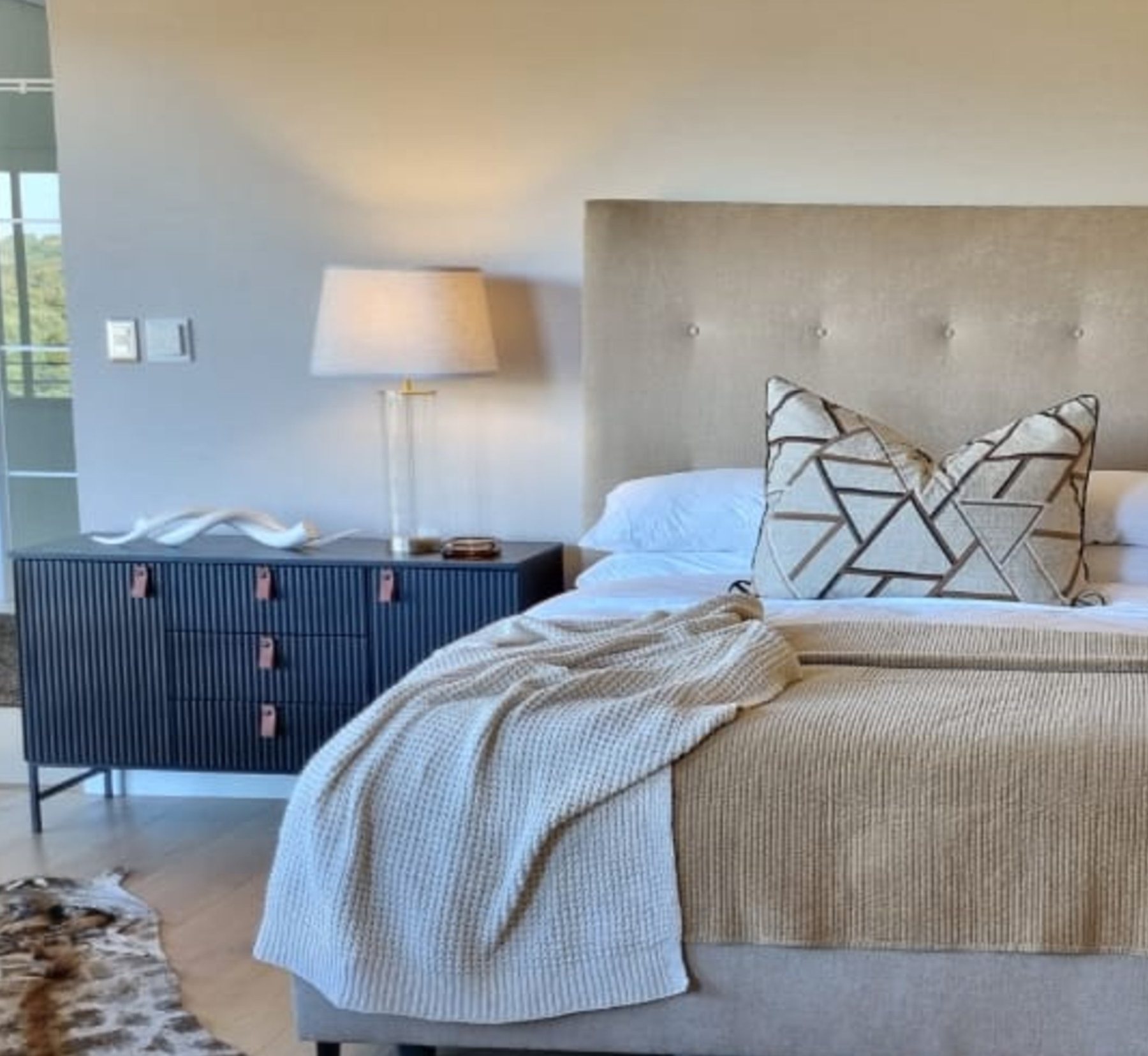 Private Residence — A whole-house commission — bedroom joinery, upholstered seating, dressing room, display cabinetry and loose furniture, made and installed as one set.