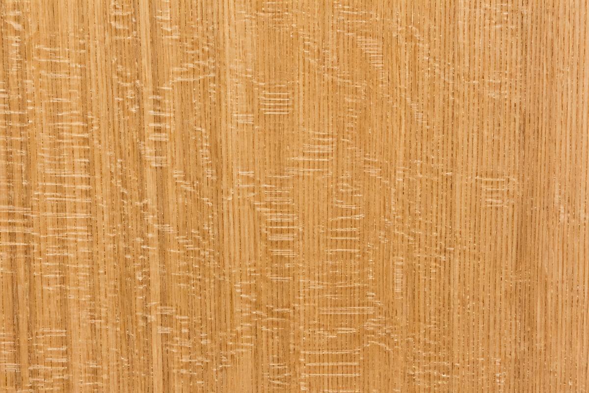 Grain and colour of American White Oak (Quercus alba) hardwood